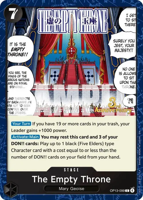 The Empty Throne card art