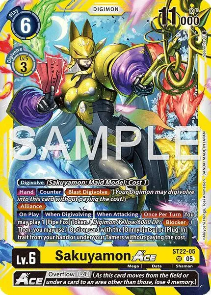 Sakuyamon ACE card art