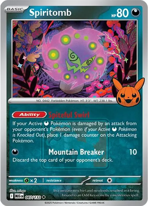 Spiritomb - 087/132 (Pokeween 2025) card art