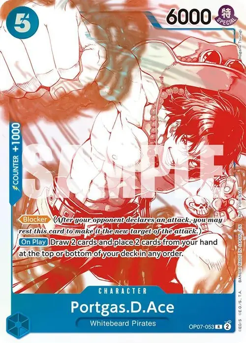 Portgas.D.Ace - OP07-053 (3rd Anniversary Treasure Campaign Pack) card art