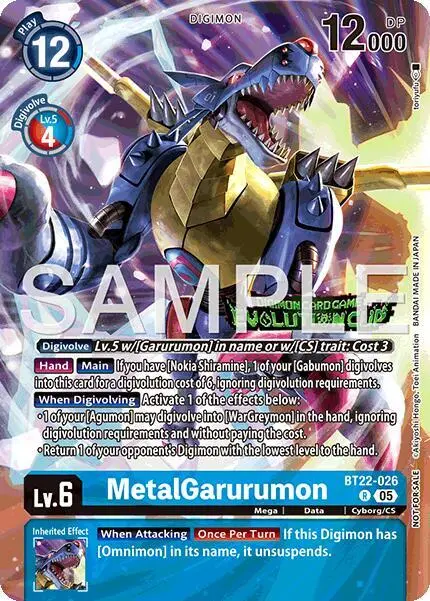 MetalGarurumon (Evolution Cup 2025 Vol. 3 Participant) card art