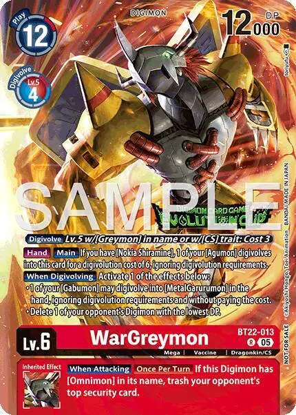 WarGreymon (Evolution Cup 2025 Vol. 3 Top 4) card art