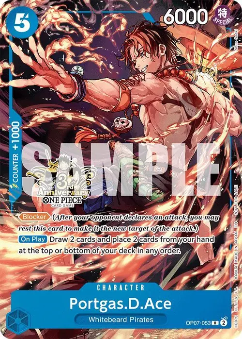 Portgas.D.Ace - OP07-053 (3rd Anniversary Tournament 3 Brothers Pack) card art