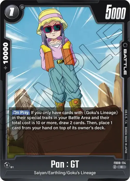 Pan : GT card art