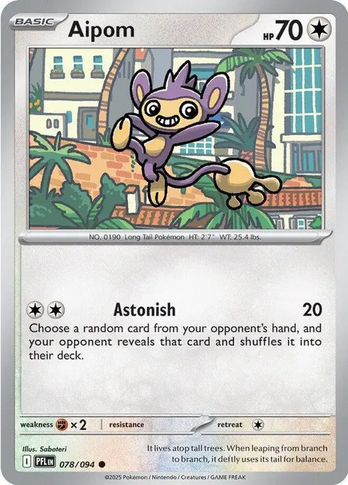 Aipom card art