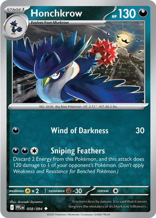 Honchkrow card art