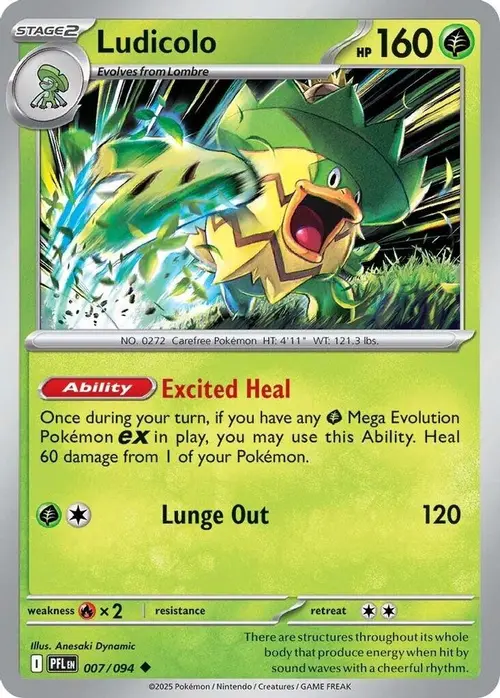Ludicolo - 007/094 card art