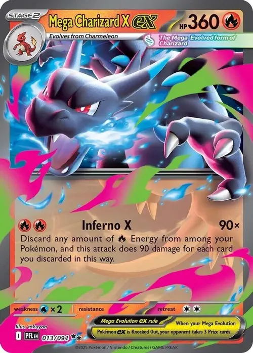 Mega Charizard X ex - 013/094 card art
