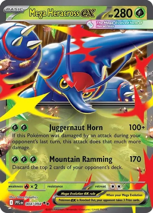Mega Heracross ex - 004/094 card art