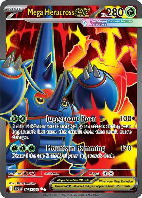 Mega Heracross ex - 108/094 card art