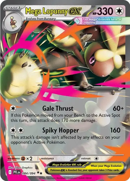 Mega Lopunny ex - 084/094 card art