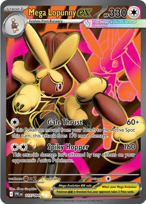Mega Lopunny ex - 115/094 card art