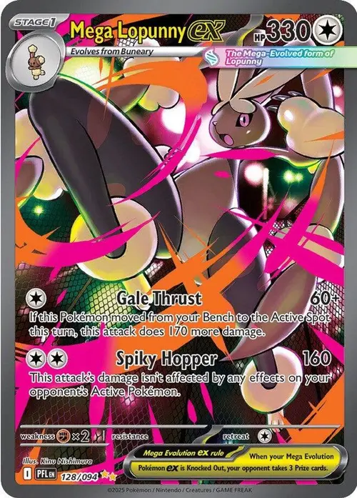 Mega Lopunny ex - 128/094 card art
