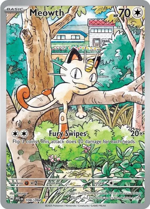 Meowth card art
