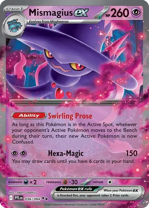 Mismagius ex - 036/094 card art