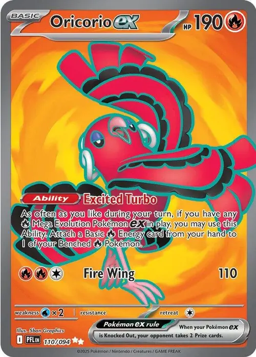 Oricorio ex - 110/094 card art