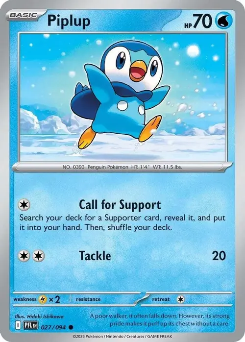 Piplup - 027/094 card art