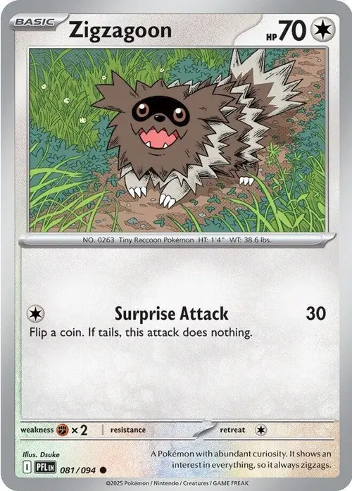 Zigzagoon card art