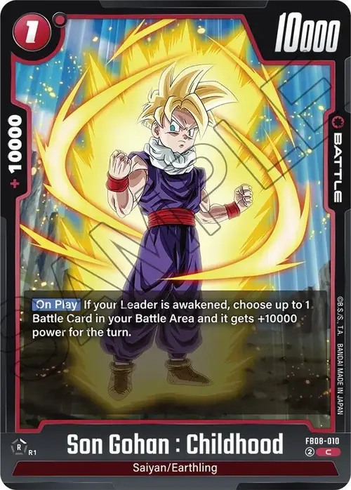 Son Gohan : Childhood card art