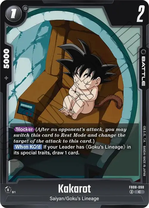 Kakarot card art