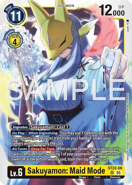 Sakuyamon: Maid Mode card art