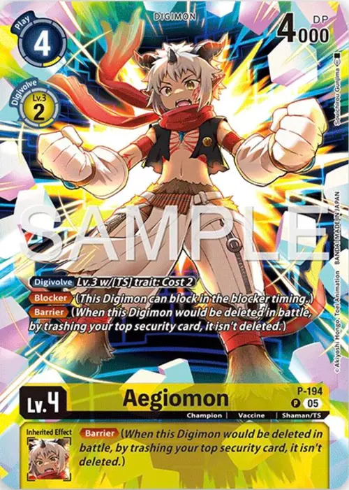 Aegiomon (Digimon Story: Time Stranger Collector's Edition) card art