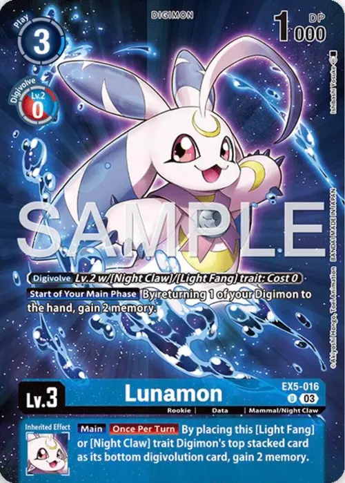 Lunamon (Digimon Story: Time Stranger Collector's Edition) card art