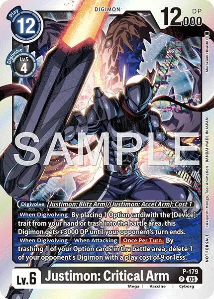 Justimon: Critical Arm (Event Pack 8) card art