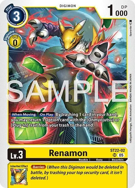 Renamon (ST22-02) card art