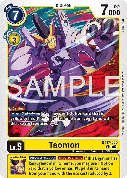 Taomon (BT17-035) (Alternate Art) card art