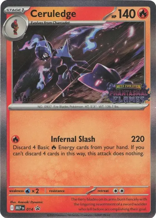 Ceruledge - 014 [Staff] card art