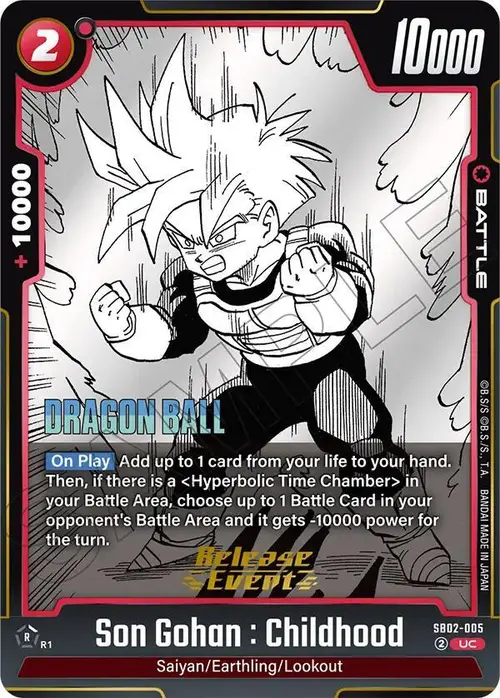 Son Gohan : Childhood card art