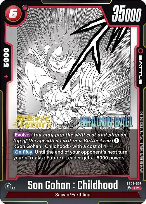 Son Gohan : Childhood card art
