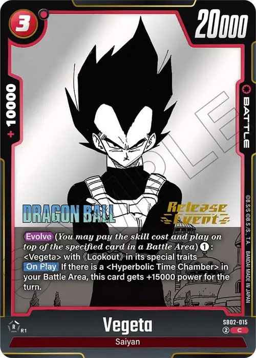Vegeta card art