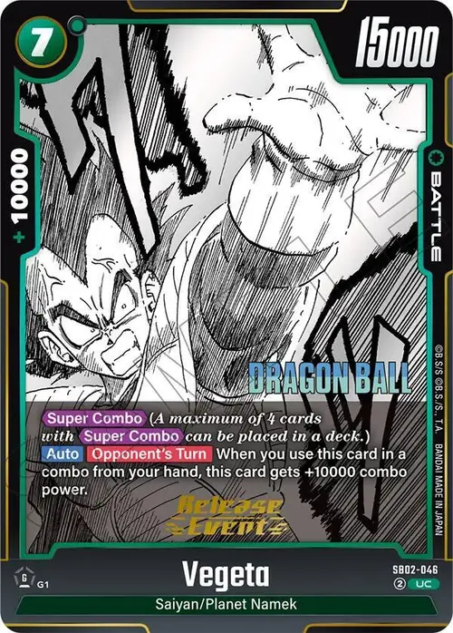 Vegeta card art