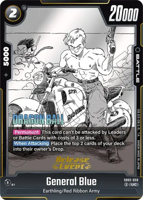 General Blue card art