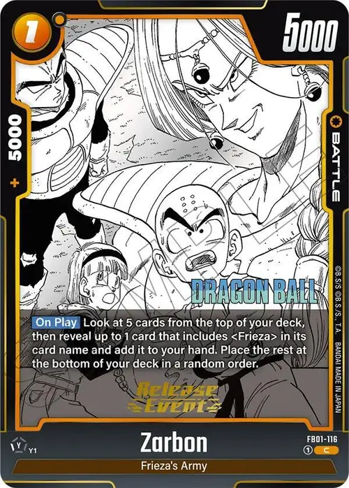 Zarbon card art