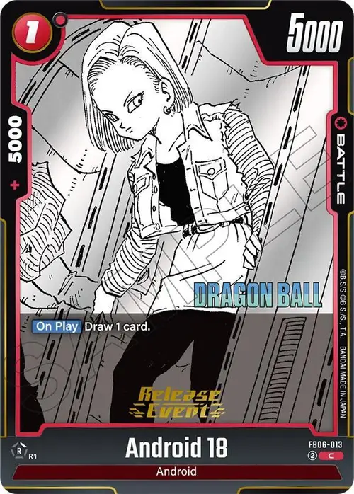 Android 18 card art