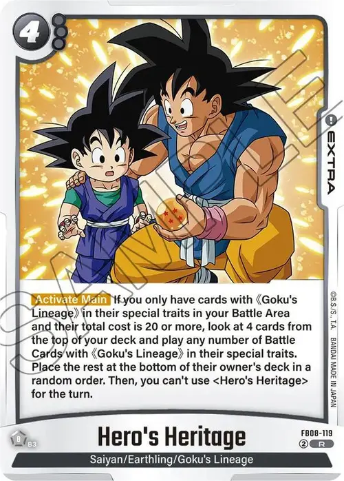 Hero's Heritage card art