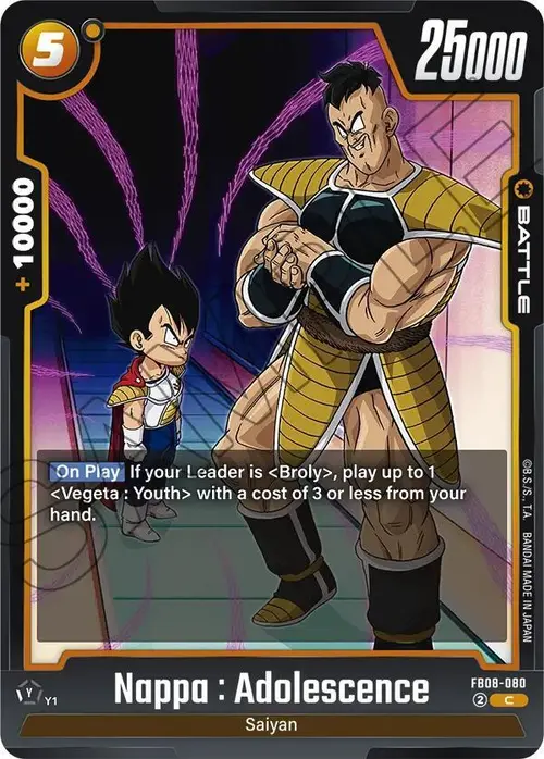 Nappa : Adolescence card art