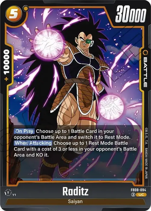Raditz card art