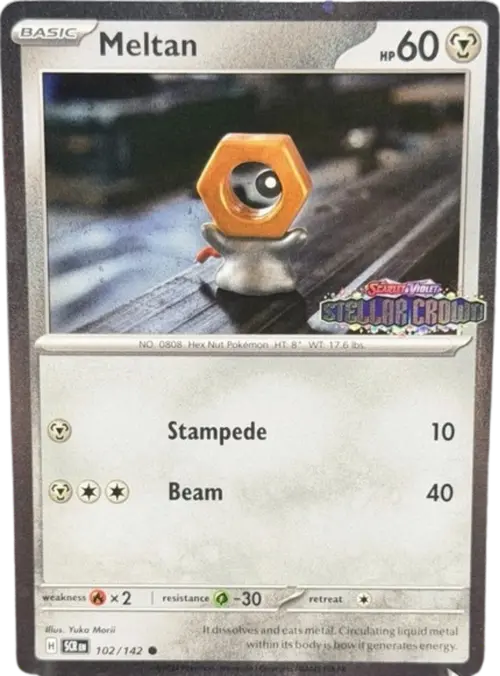 Meltan (Stellar Crown Stamped) card art