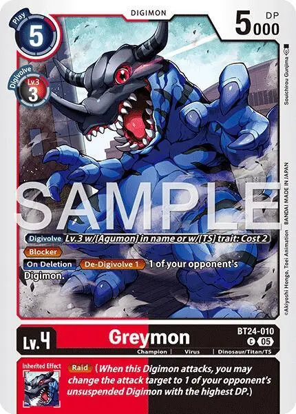 Greymon card art