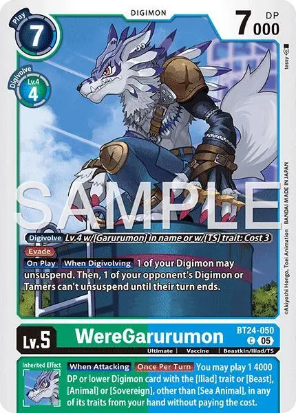 WereGarurumon card art
