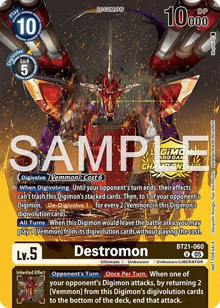 Destromon (Championship 25-26 Season 2 Tamers Pack) card art