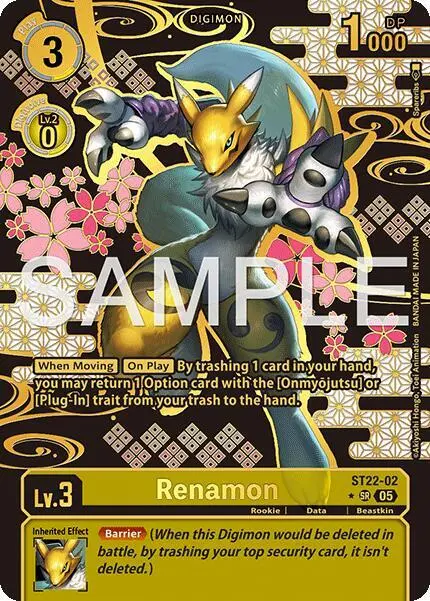 Renamon (Rare Pull) card art