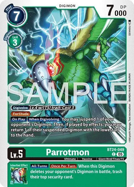 Parrotmon card art