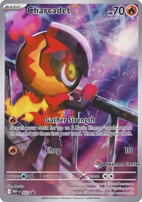 Charcadet - 022 (Pokemon Center Exclusive) card art