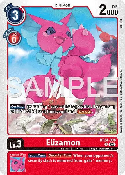 Elizamon card art