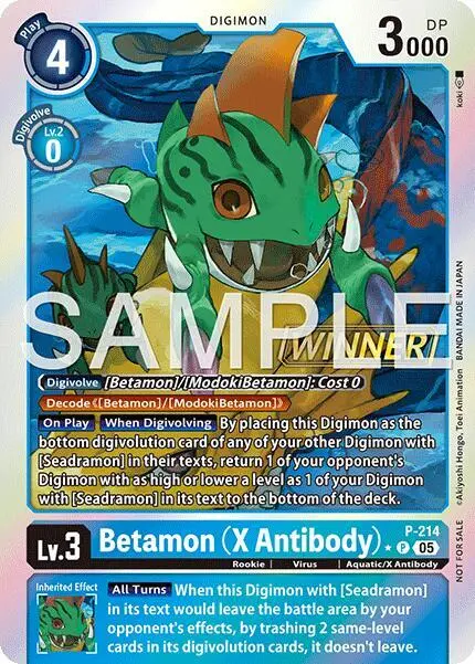 Betamon (X Antibody) (Official Store Tournament 2026 Vol. 1 Winner) card art